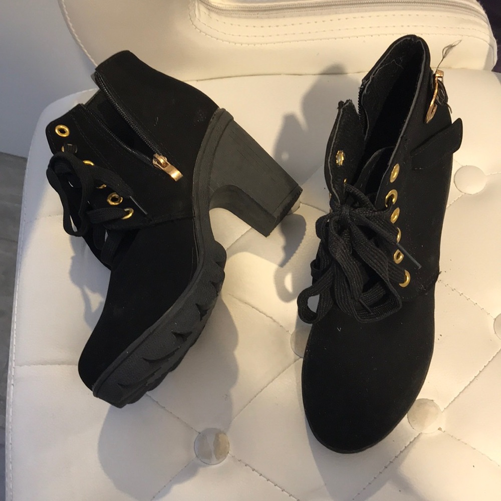Lace up booties